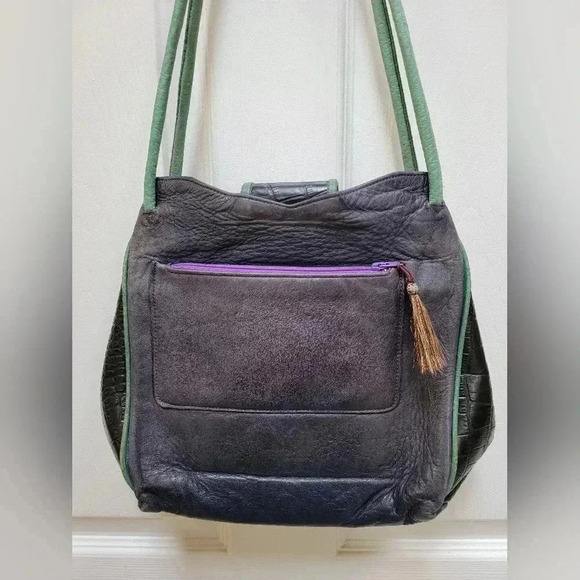 James Culver Vintage Handmade In Tubac Keather Shoulder Bag (needs cleaning) - Picture 2 of 8